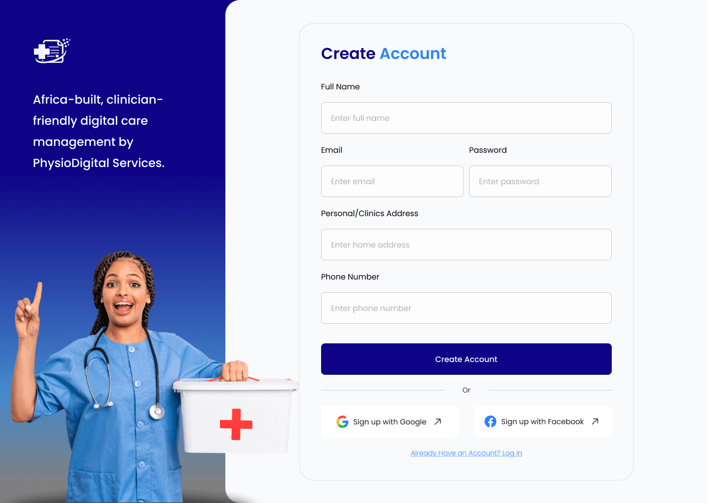 Account creation